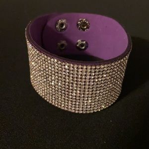 Purple bling urban leather wrap
